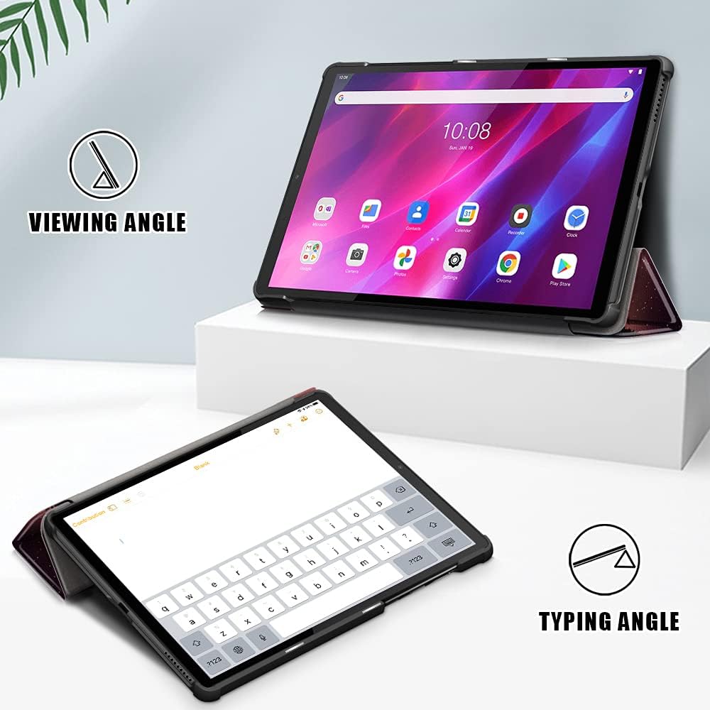 Gylint Case for Lenovo Tab K10 2021, Folding Folio Ultra-Thin PU Leather Stand Case Cover for Lenovo Tab K10 2021 TB-X6C6 / M10 Plus (2nd Gen) TB-X606F TB-X606X 10.3" Tablet Dusk image 2