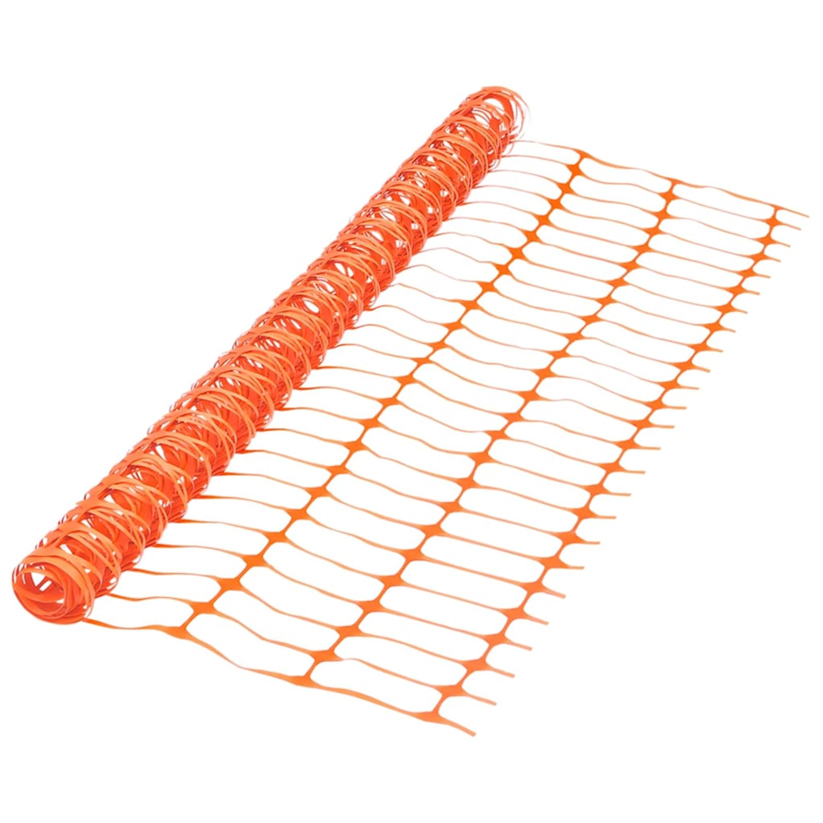 Anself HDPE Bauzaun 1x50m, 100x40mm Maschen, 100g/m², orange, temporärer Zaun für Baustellen und Sportveranstaltungen 150687