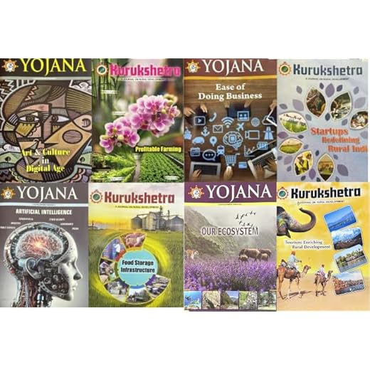 Yojana Kurukshetra English January to April 2024 Pack of 8 (Yojana Kurukshetra January February March and April 2024)