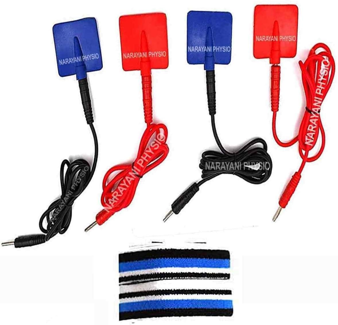 Ift Physiotherapy Wires 4 Pads And Straps Electrotherapy Pain Relief |Set of 4|