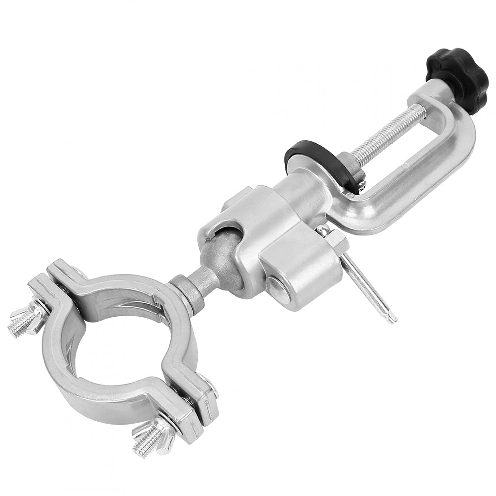 Soporte para amoladora con abrazadera para banco, rotación de 360 ​​°, soporte para taladro eléctrico, soporte para amoladora, abrazadera para banco