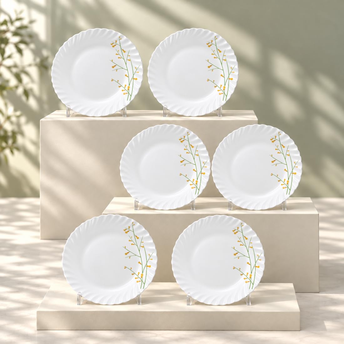 La Opala Diva Classique Quarter Plate Set - 7.5" -2 La Opala Diva Classique Quarter Plate Set - 7.5" -2
