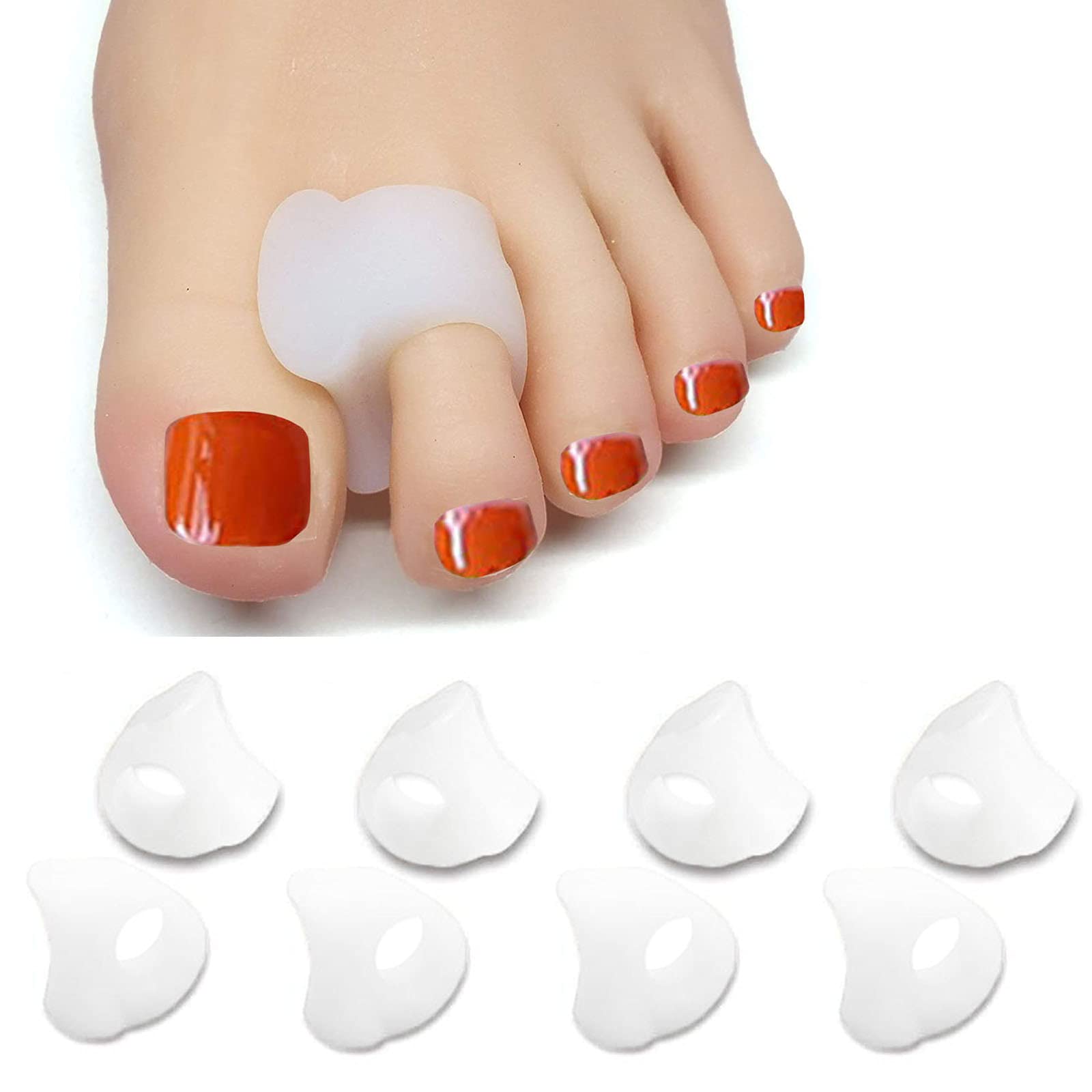 Amazon | 8 枚入り 足指 外反母趾 足指 広げる つま先 足指サポーター