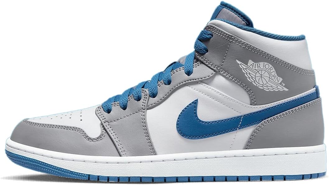 Nike Air Jordan 1 Mid - Cement Grey / White / True Blue