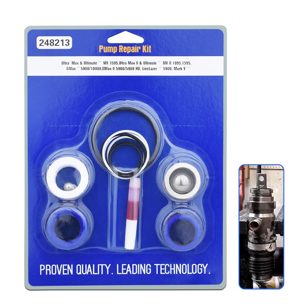 Grc Spare Parts 248213 Piston Pup Repair Kit For 1095 5900 Ark V Airless Paint Sprayer
