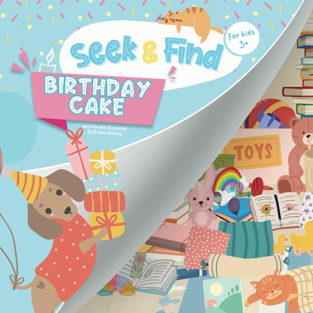 Seek & Find Birthday Cake: A Fun and Challenging Search Adventure for Kids 3+