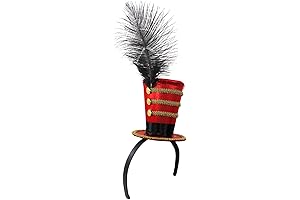Vintage-Inspired Toy Soldier Ringmaster Majorette Mini Top Hat Headband