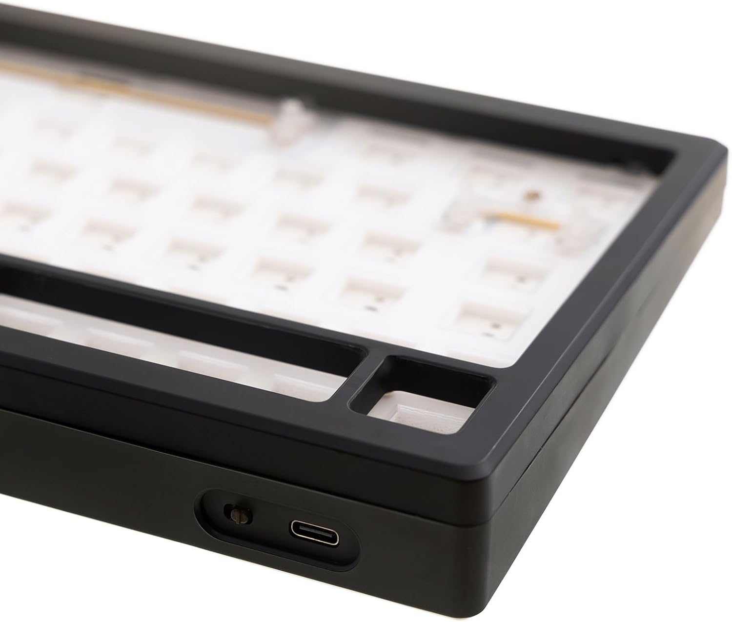 GK GAMAKAY SN75 75% Mechanical Keyboard Kit, VIA Programmable Hot Swap Tri-Mode Bluetooth/Type-C/2.4G Wireless RGB Customized Keyboard Kit, PCB Mounting Plate EVA Sound Insulation Mat (Black)