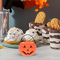 Vista 6 de Cabilock 12 mini cubos de dulces de Halloween, brujas de plástico, caldero, caldero, caldero, calabaza, fantasma, mini cubos, novedosos recuerdos