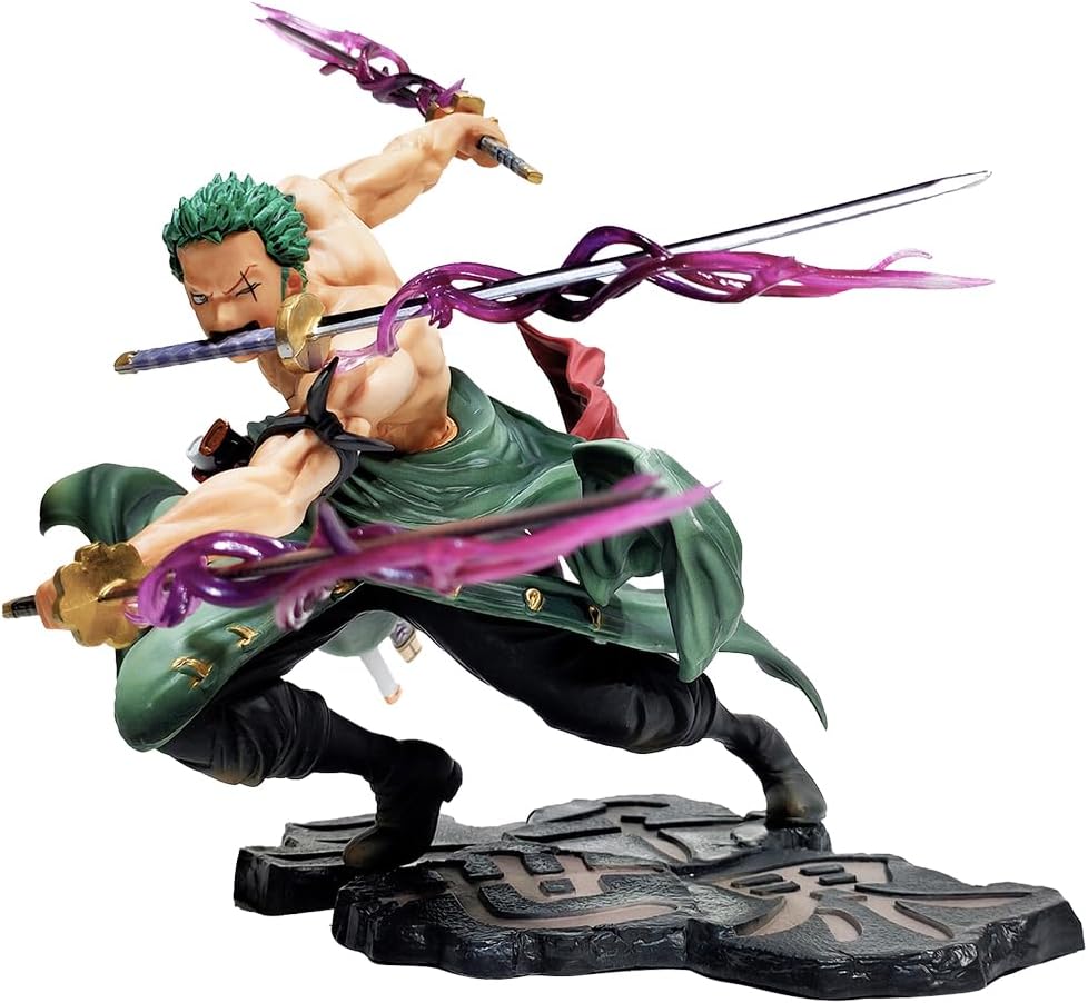 LGQHCE Onepeicce Ornaments, Zorro Action Figure, Zorro Character Ornaments, Anime Statue Model, Onepeicce Toys, PVC Doll Collectibles Toys, Model Ornaments Collection Desktop Decoration