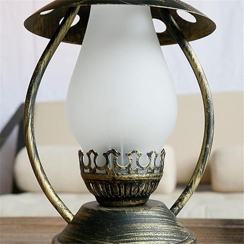 Miniatura 5 de Lámpara de mesa vintage lámpara de mesa estilo chino retro nostalgia antigua lámpara de aceite estudio dormitorio lámpara de noche antigua lámpara