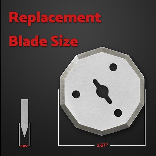 Miniatura 5 de S&F STEAD & FAST Cuchilla de repuesto para tijeras eléctricas inalámbricas, paquete de 2, compatible con Worx WX082L WX081L WX080L RC2600K RC2601