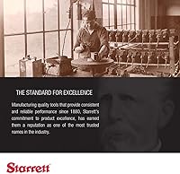 Vista 6 de Starrett Punzón central de acero con vástago cuadrado y empuñadura estriada - Acero endurecido y templado, 4" de longitud, 18" de diámetro cónico