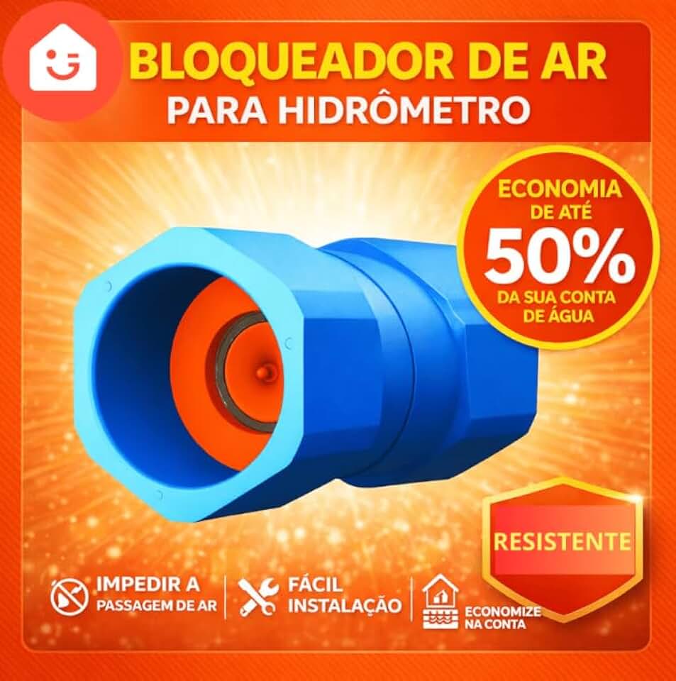 Bloqueador de Ar Hidrômetro Válvula Airlock Redutor Conta de Agua Soldável