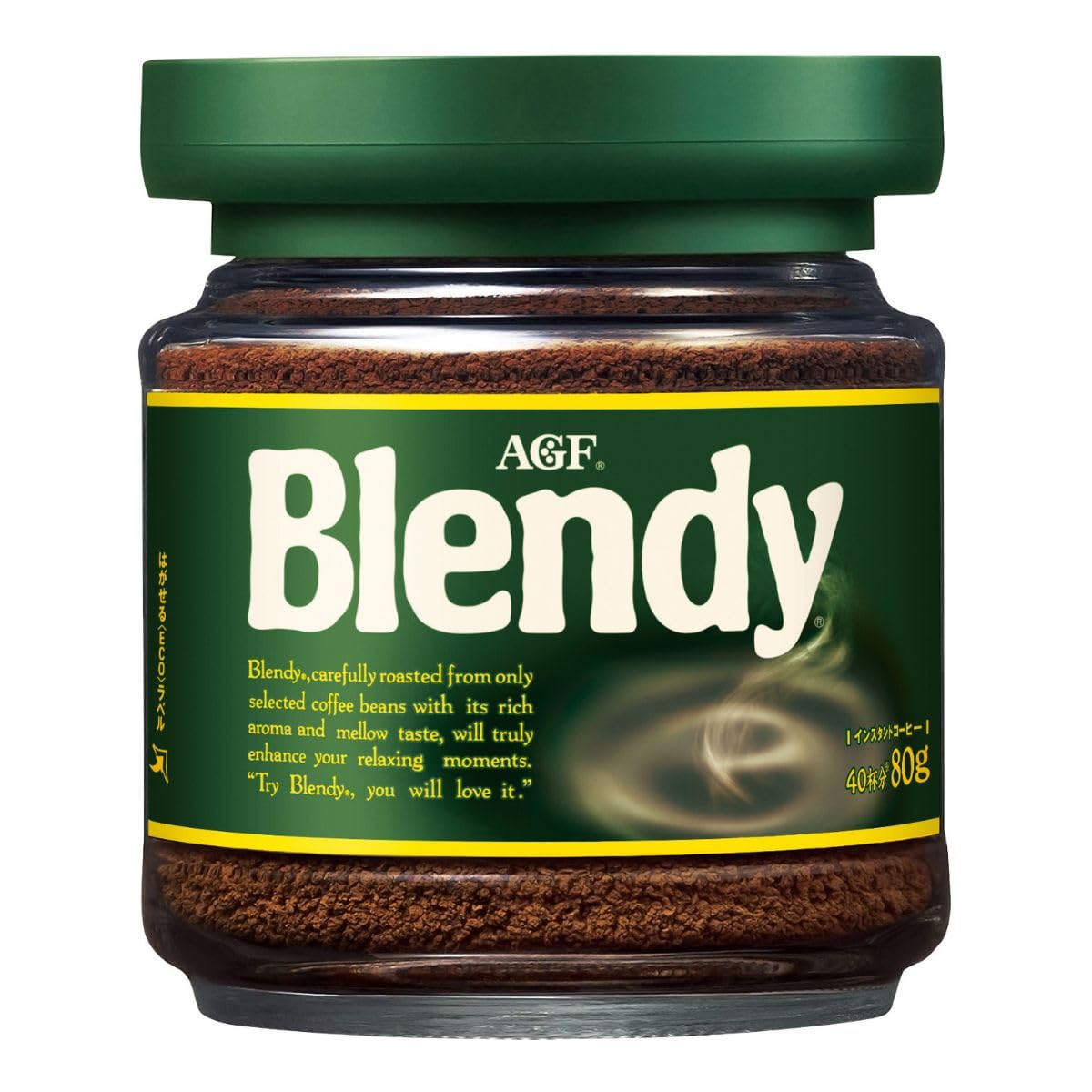 AGF ブレンディ 瓶 80g 【 インスタントコーヒー 】【 水に溶けるコーヒー 】【 カフェオレ 好きに 】