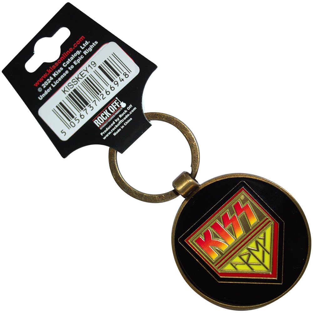 Rock Off officially licensed products KISS Army Band Logo And Icons Keyring Keychain One Size