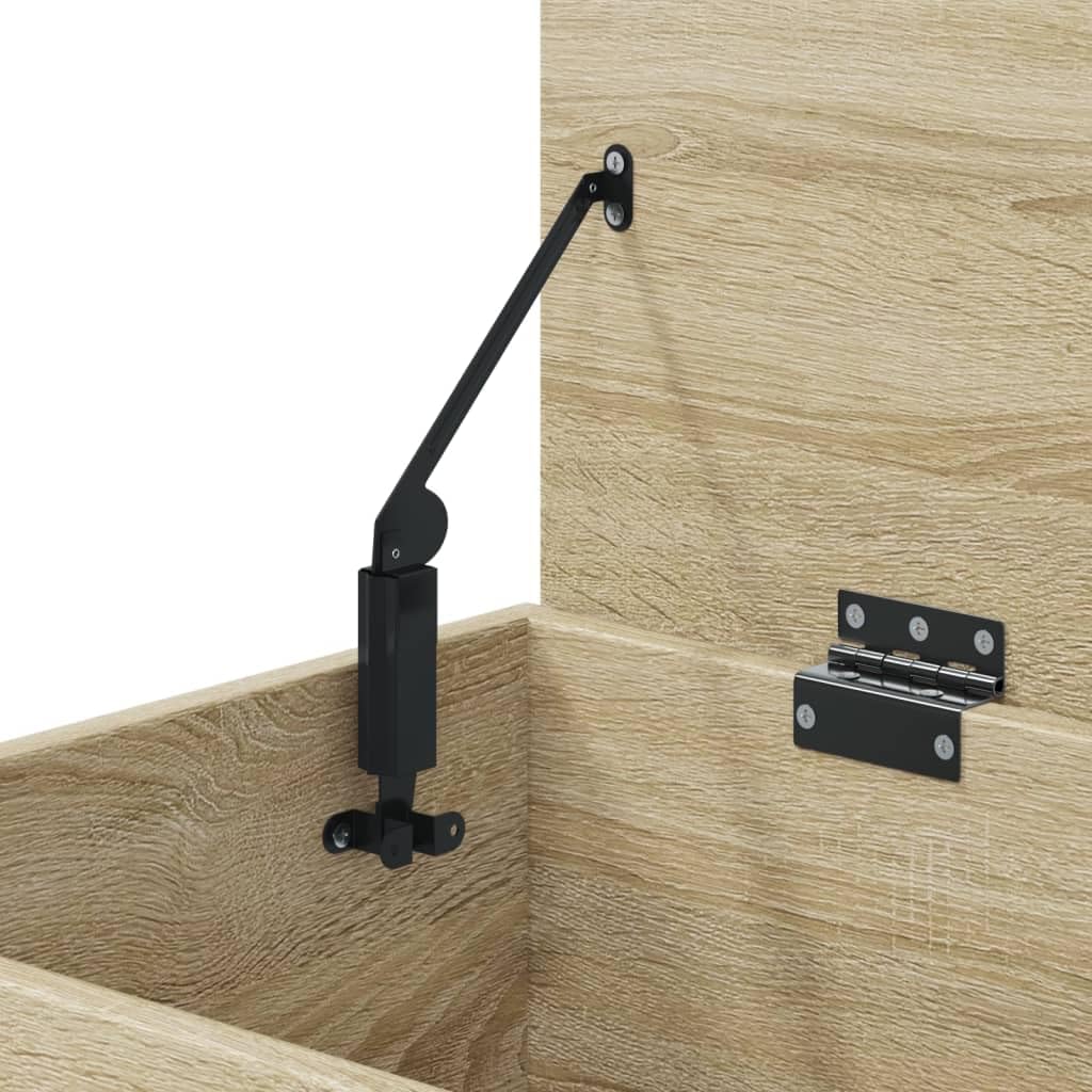 Générique Coffre de Rangement Chêne Sonoma 84x42x46 cm Bois d'ingénierie, Meubles, Armoires & Meubles de Rangement, Coffres de Rangement, Brun, (Poids 24.68KG)