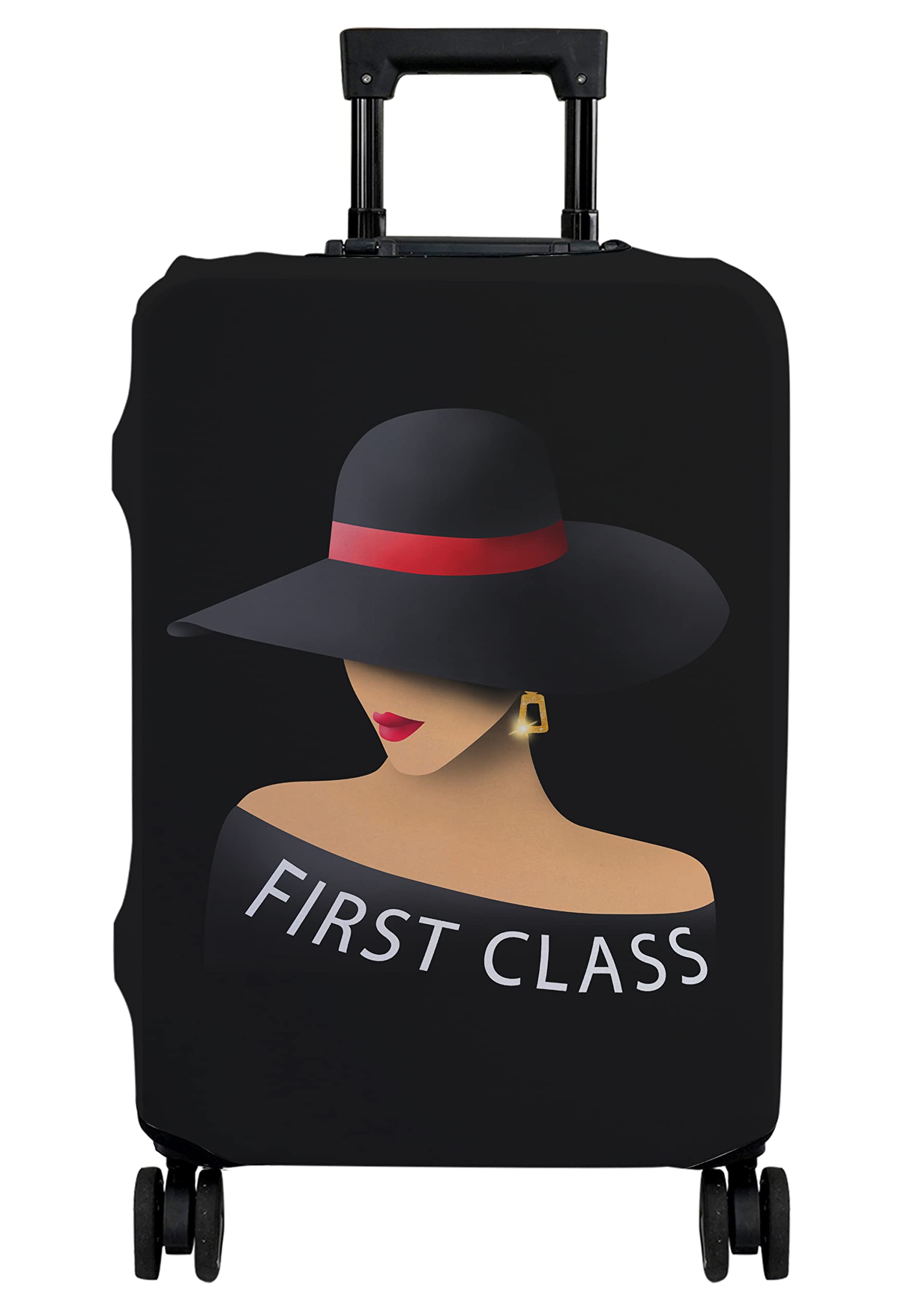 hswosnas Luggage Cover Approved Travel Suitcase Protector Fashion Queen Elastic Washable Unique Themed Suitcase Covers for 18-20 Inch Luggage(S)