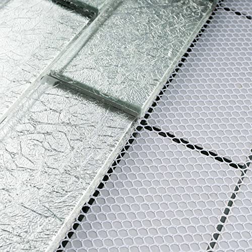 2X4 Glossy Glitter Ice Sky Subway Glass Mosaic Wall Tiles For Bathroom And Kitchen Walls Kitchen Backsplashes #TOP6
