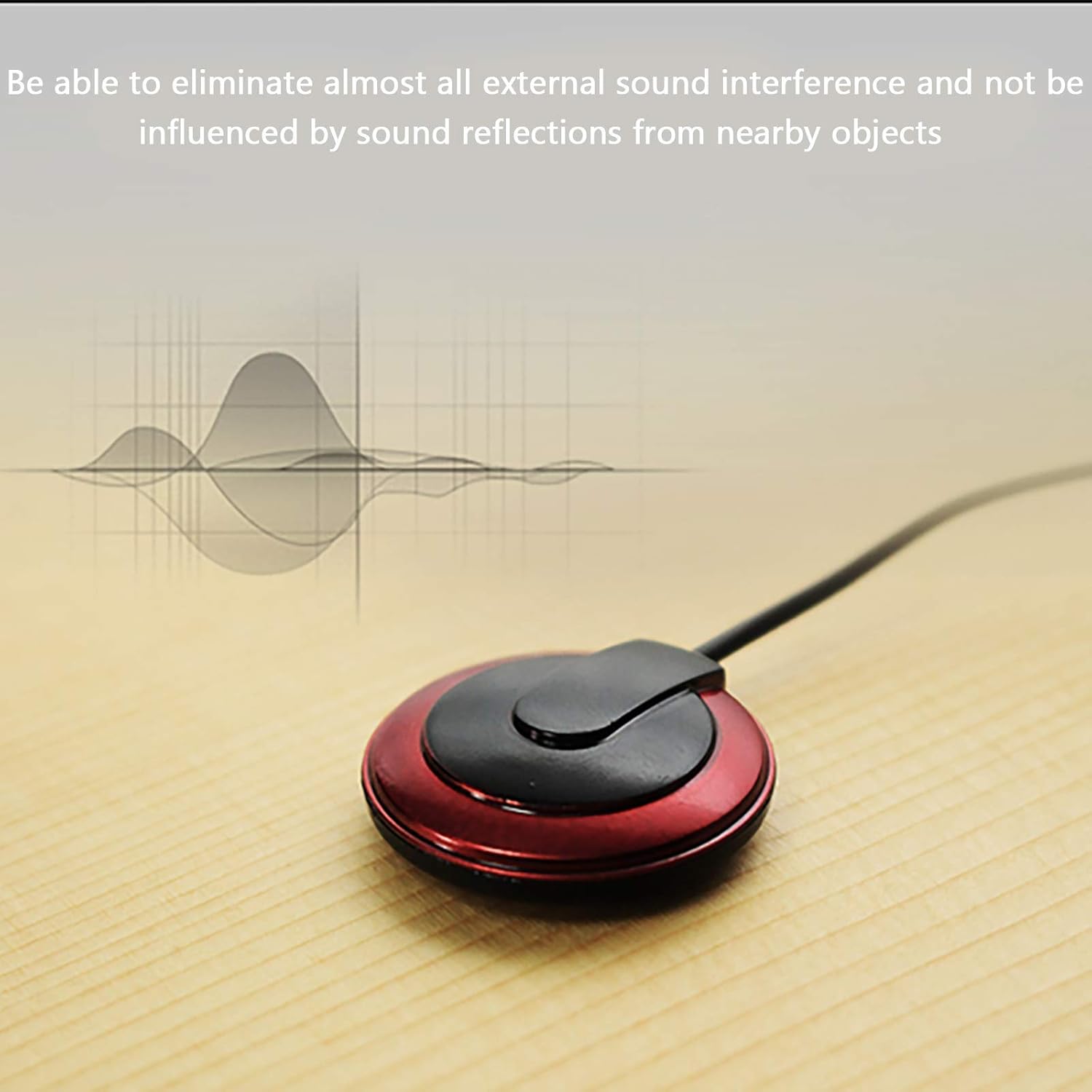 Acoustic Guitar Pickup Piezo 2pcs Contact Pickup for Guitar, Ukulele, Violin, Mandolin, Banjo, Kalimba, Bass & Acoustic Electric Transducer with Cable (RED) : Musical Instruments