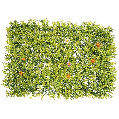 BESPORTBLE Simulated Plant Wall Decoration Privacy Screen Faux Grass Wall Panels Artificial Leaf Mat Greenery Backdrop for Patio Privacy Panels