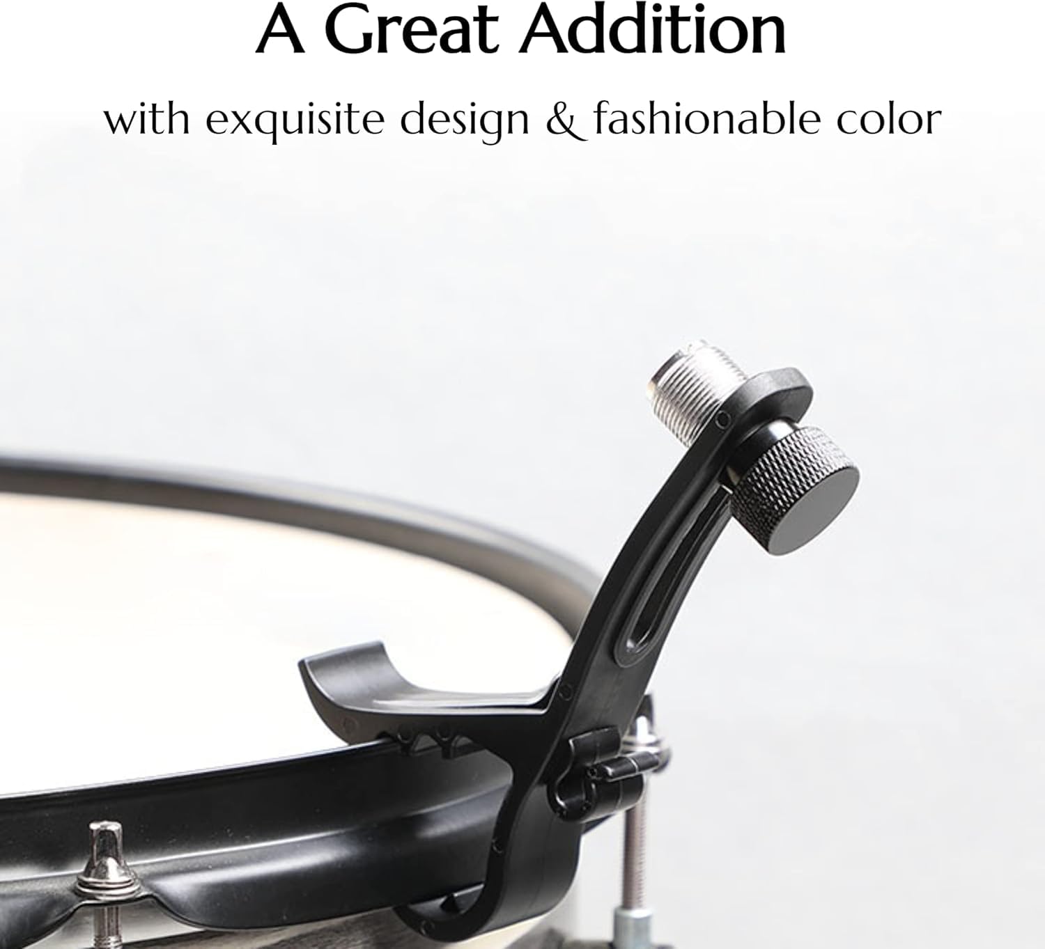 4 Pezzi Clip per Microfono per Batteria Supporto per Morsetto Antiurto Accessori per Strumenti Musicali in Plastica Regolabili Neri Hardware per Supporto per Microfono