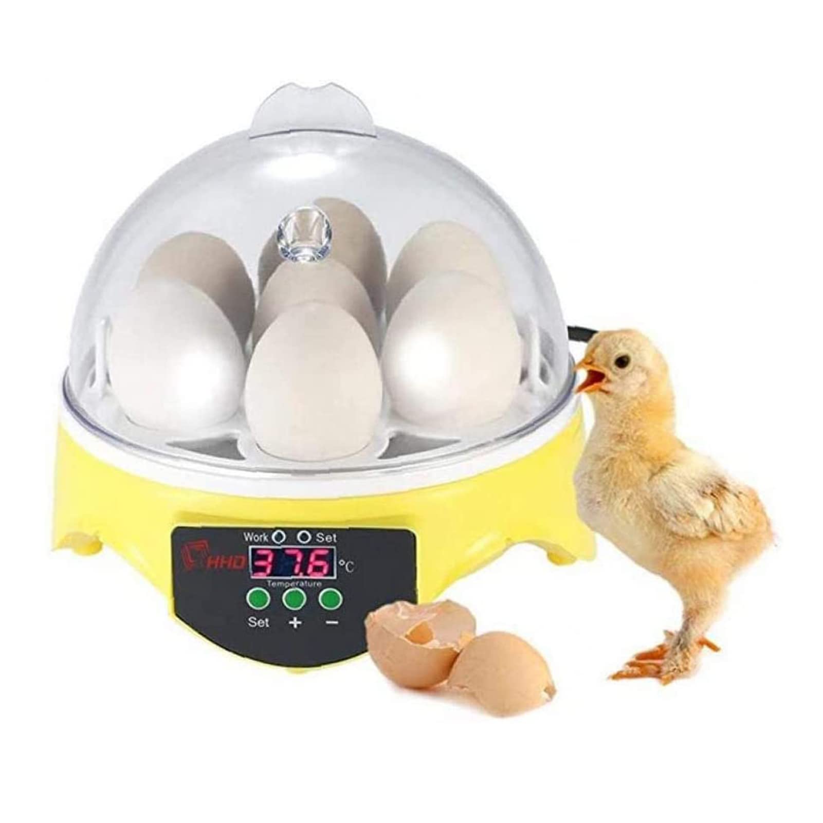Buy XMcKJ Egg Incubator, Mini 7 Eggs Chicken Poultry Hatcher Egg Hatcher Incubator Fully