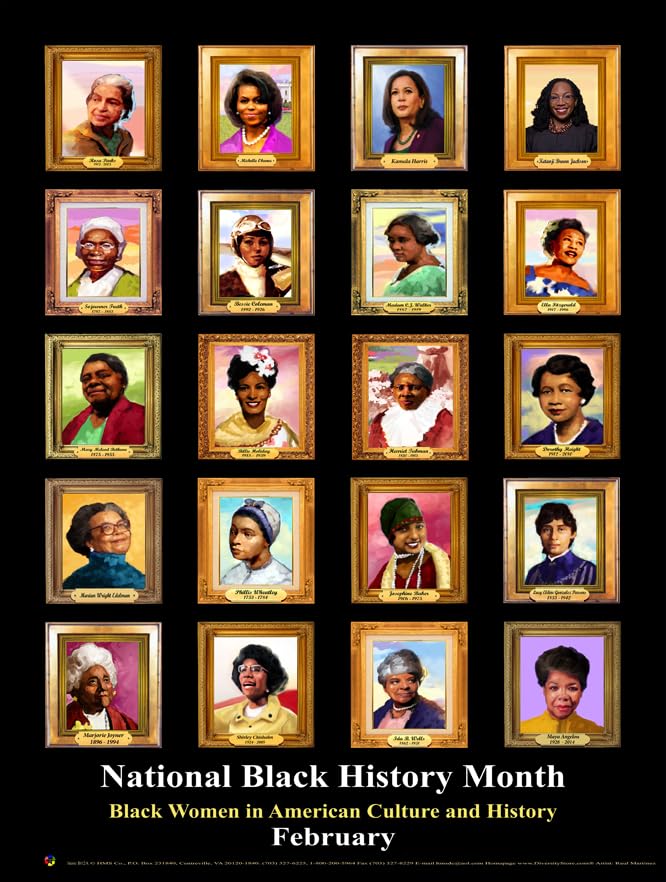 Black Women in American Culture and History Poster B12A 2024 Update