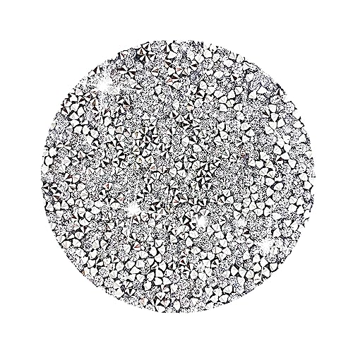 Silver Placemats Set of 2 Crushed Diamond Decor Silver Heat Resistant Mat Rhinestone Decor Round Place Mat Fall Decorations for Home Bling Sparkly Mat 15 inch