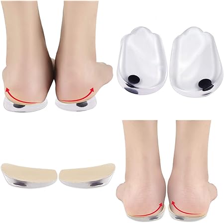 neppt orthopedic insoles heel inserts lift shoe wedge silicone knee pads women and men corrective pronation
