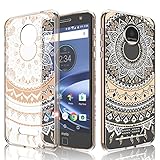 Moto Z Play Case, Motorola Moto Z Play Case For Girls, Tekcoo [TFlower] Transparent Cute Shock Absorbing Ultra Thin Clear Hard TPU Skin Scratch-Proof Bumper Cases For Moto Z Play Droid -Rose Gold