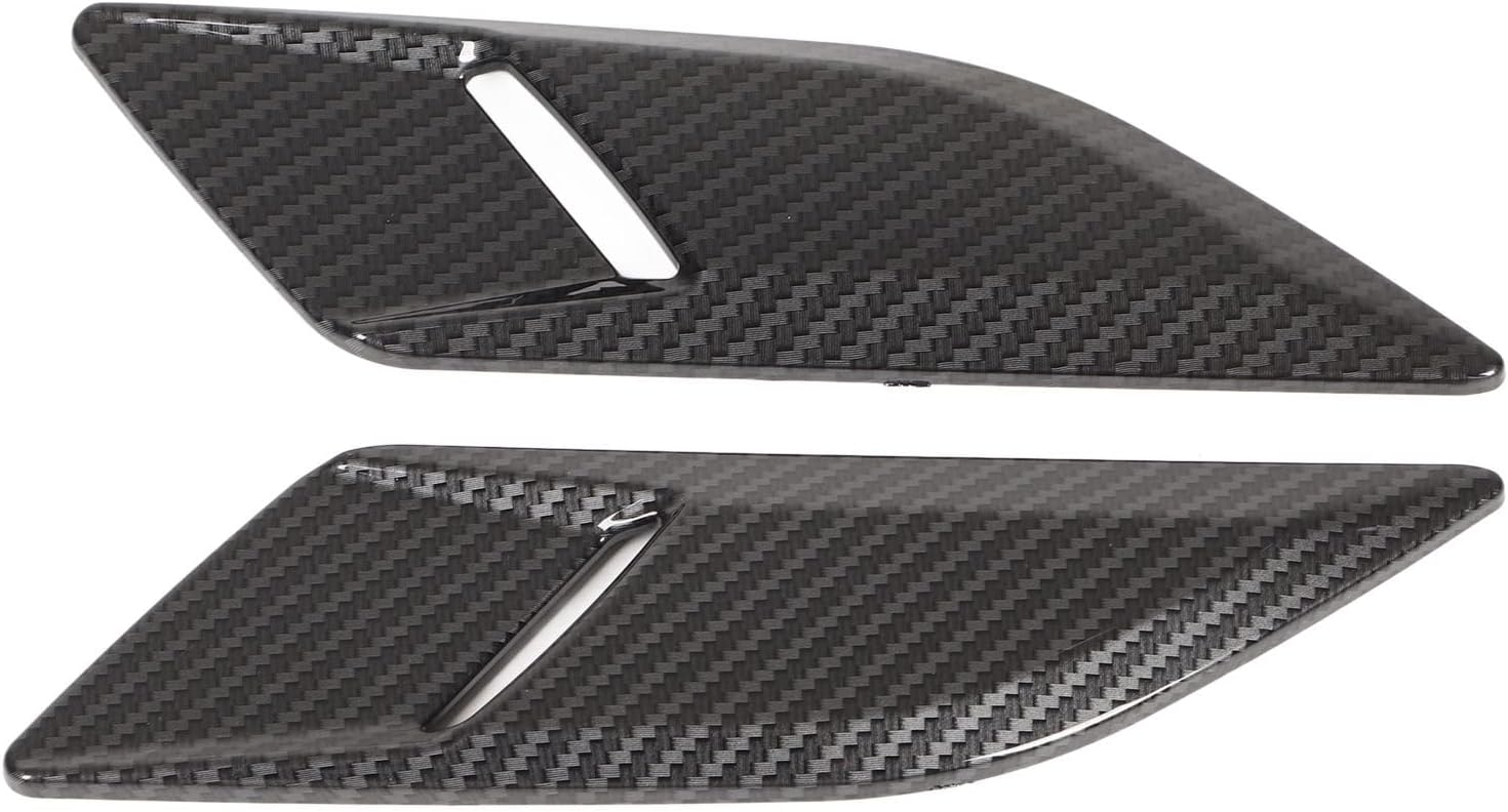 Car Hood Vent Trim, Pair Bonnet Air Outlet Trim Decoration Cover Replacement for Range Rover Sport L494 2014 2015 2016 2017 2018 2019 2020 2021 2022(Carbon Pattern)