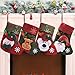 Rongyuxuan 4 Pack 3D Mini Christmas Stockings, Stocking Gift Bags, Christmas Eve Hanging, Tree Ornament, Candy Gift Holder, Home Decor