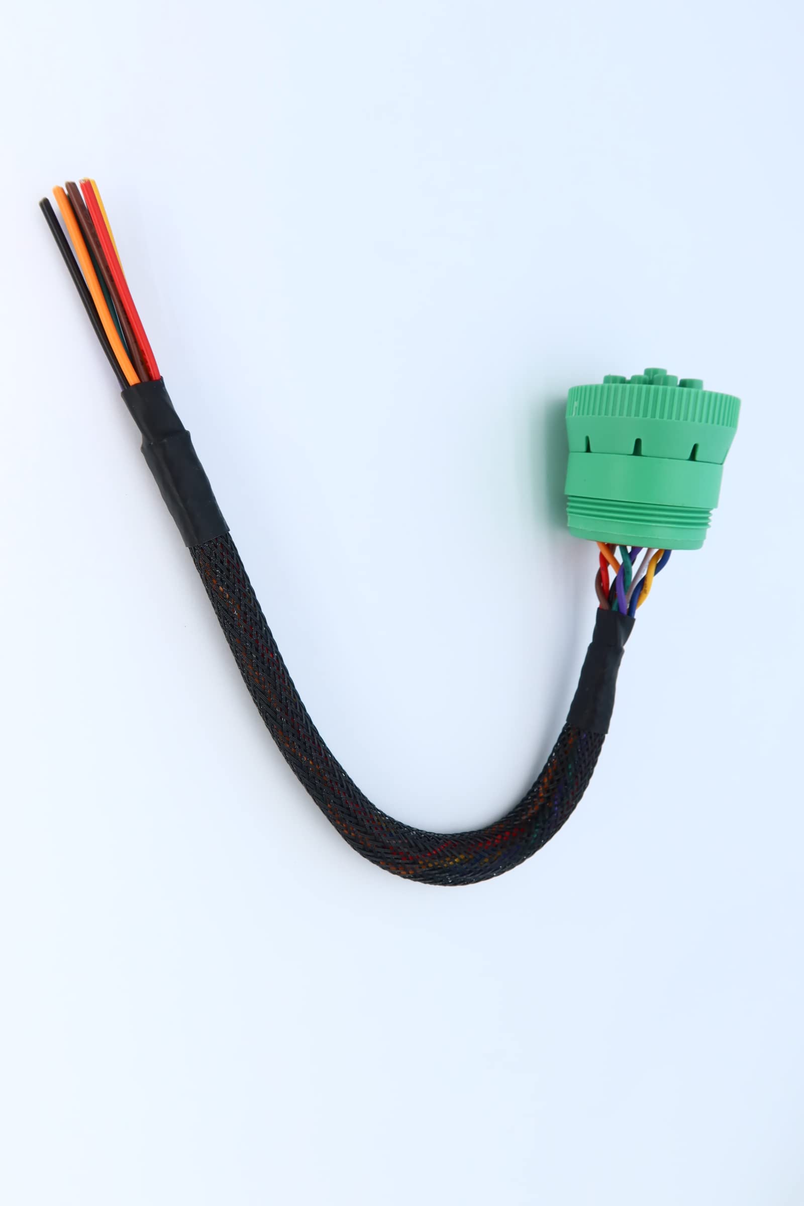 Amazon.com: Green 9 P j1939 Pigtail Cable 9PIn Male to Open