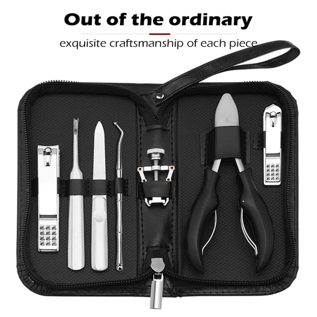 Generico Set di Manicure Set di Pedicure Set Strumenti per Unghie Attrezzi Kit taglierini a Forbici Professionali in Acciaio Inossidabile/Come Mostrato/Dimensione