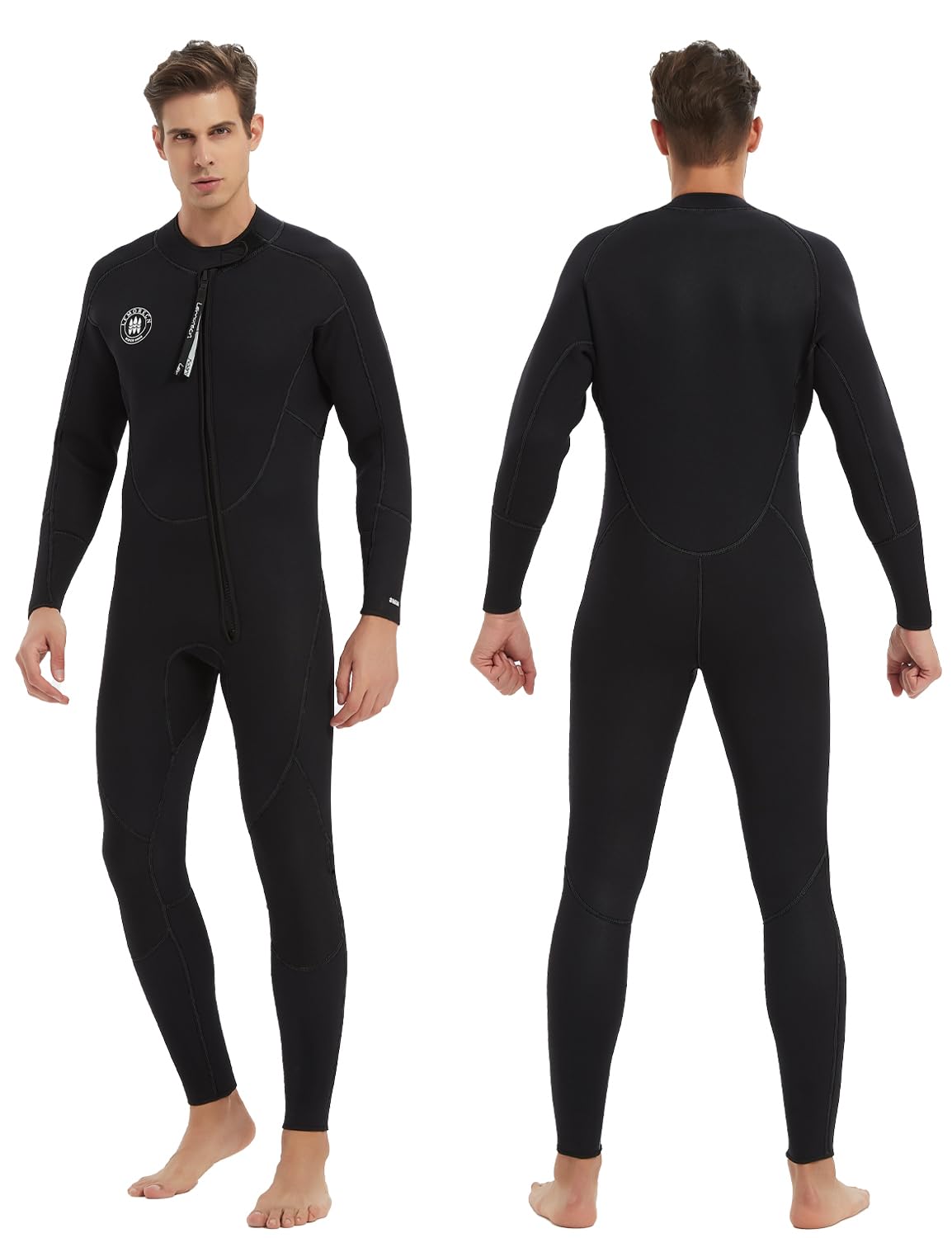 Amazon.com: Lemorecn Men's 3mm Neoprene Full Wetsuit Front Zip