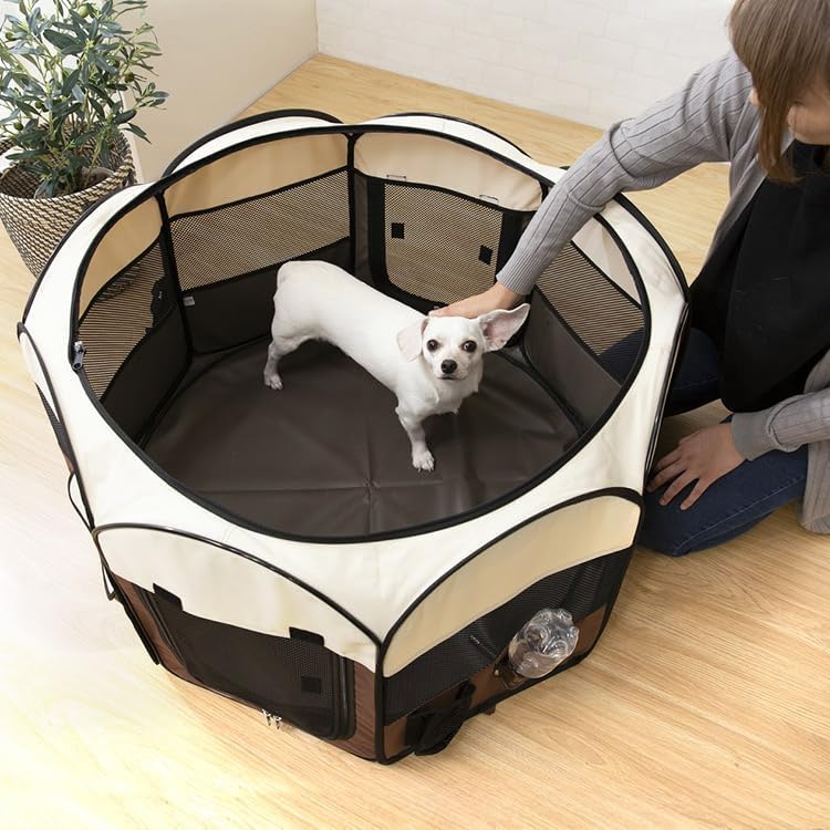 Amazon | ペットサークル 折りたたみ 屋根付き 犬 ゲージ ケージ