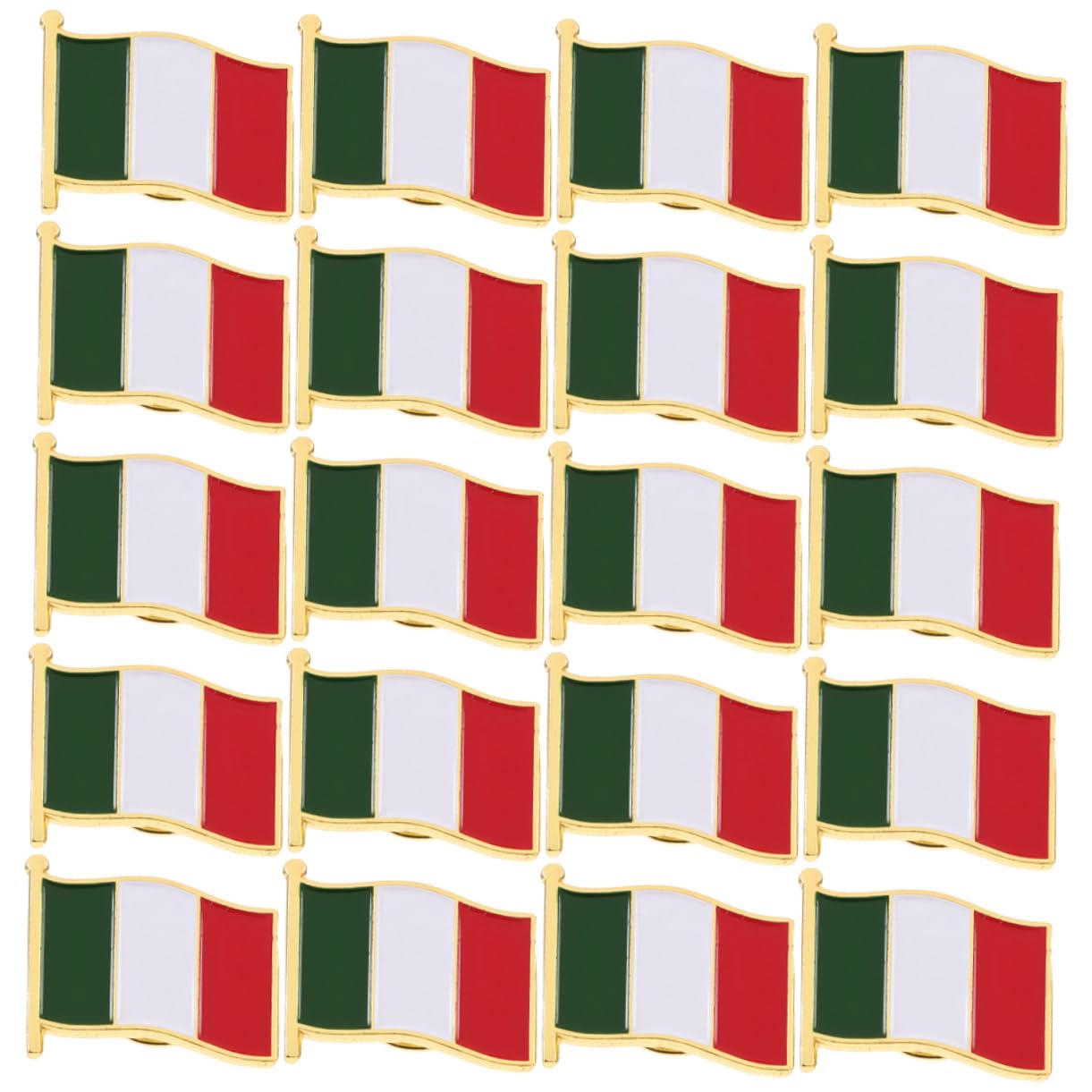 Brosche mit italienischer Flagge Italien-Flagge Italien-Abzeichen Italienische Flagge Anstecker Metall Anstecker Italienische Flagge Anstecknadel mit Flagge Anstecknadeln