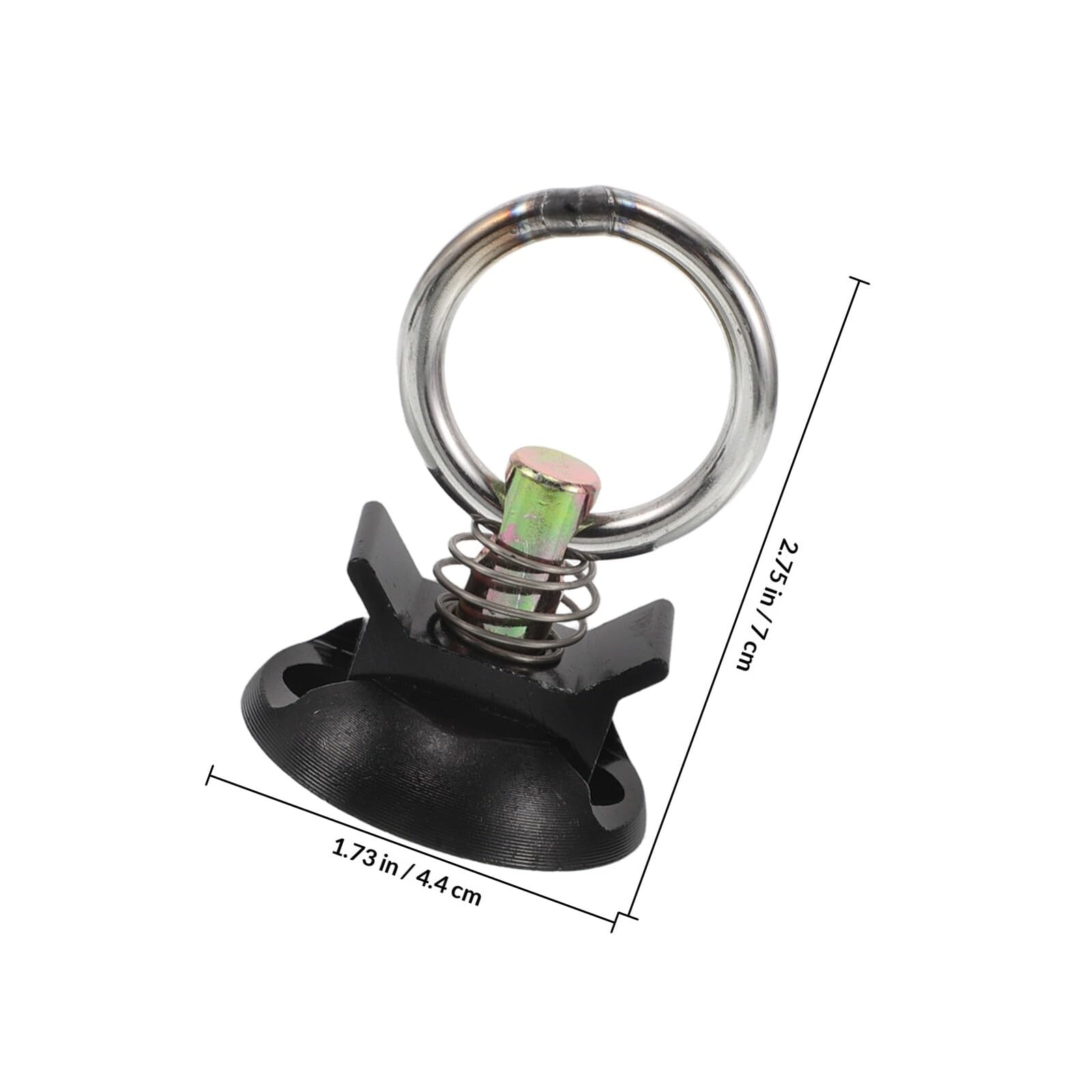 Abaodam Kit de 4 Puntos Puntos de Amarre Redondos para Motocicleta Anclajes de Amarre de Acero Resistentes Sistema de Bloqueo Seguro Accesorios Cargas y Remolques Instalación Rápida
