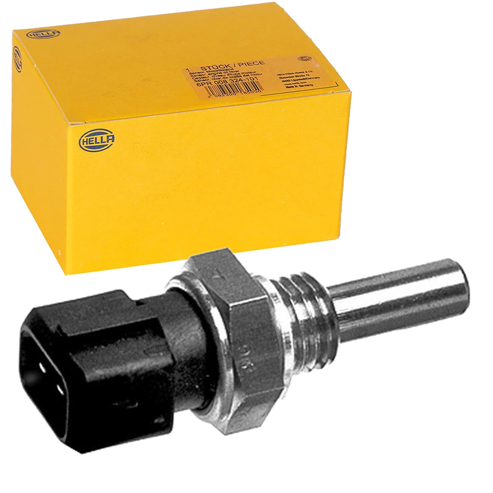 Sensor de temperatura del refrigerante de 2 polos con junta y conexión atornillada 12V 4