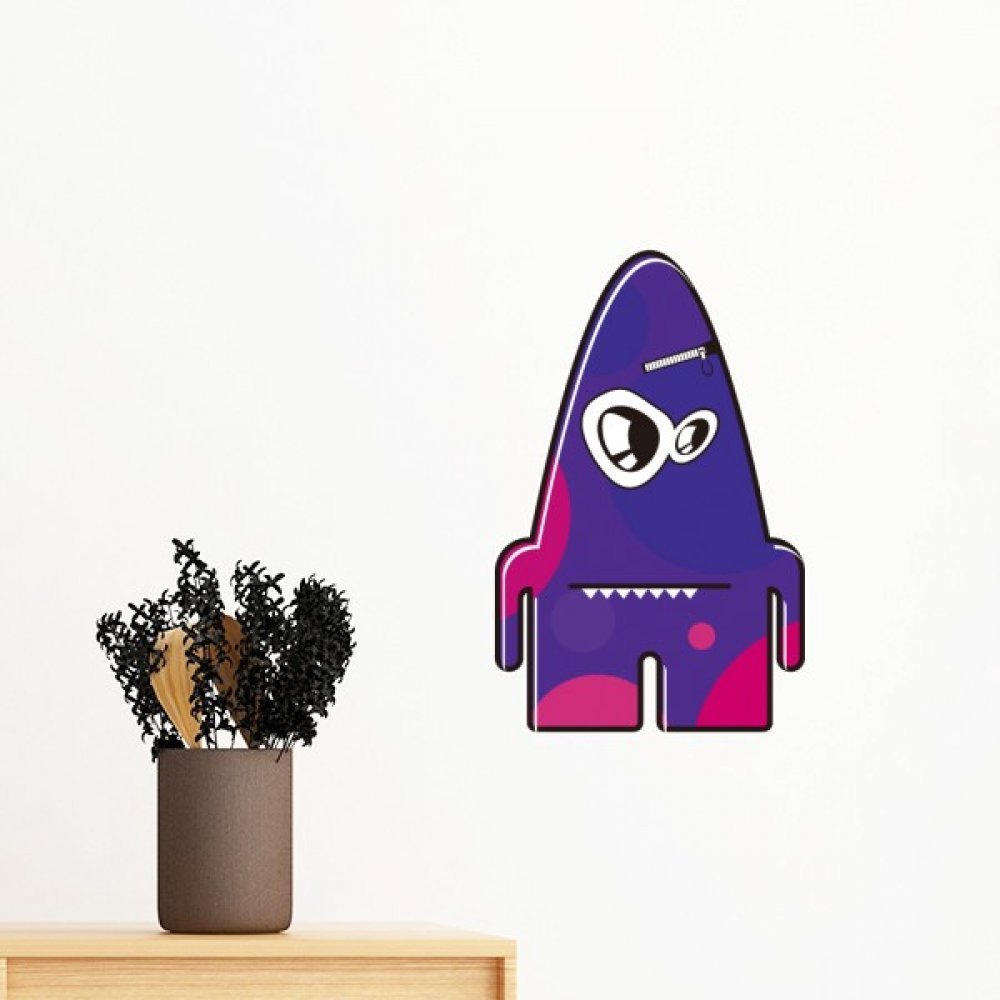 Sticker mural alien univers violet pour creer une ambiance cosmique dans la chambre