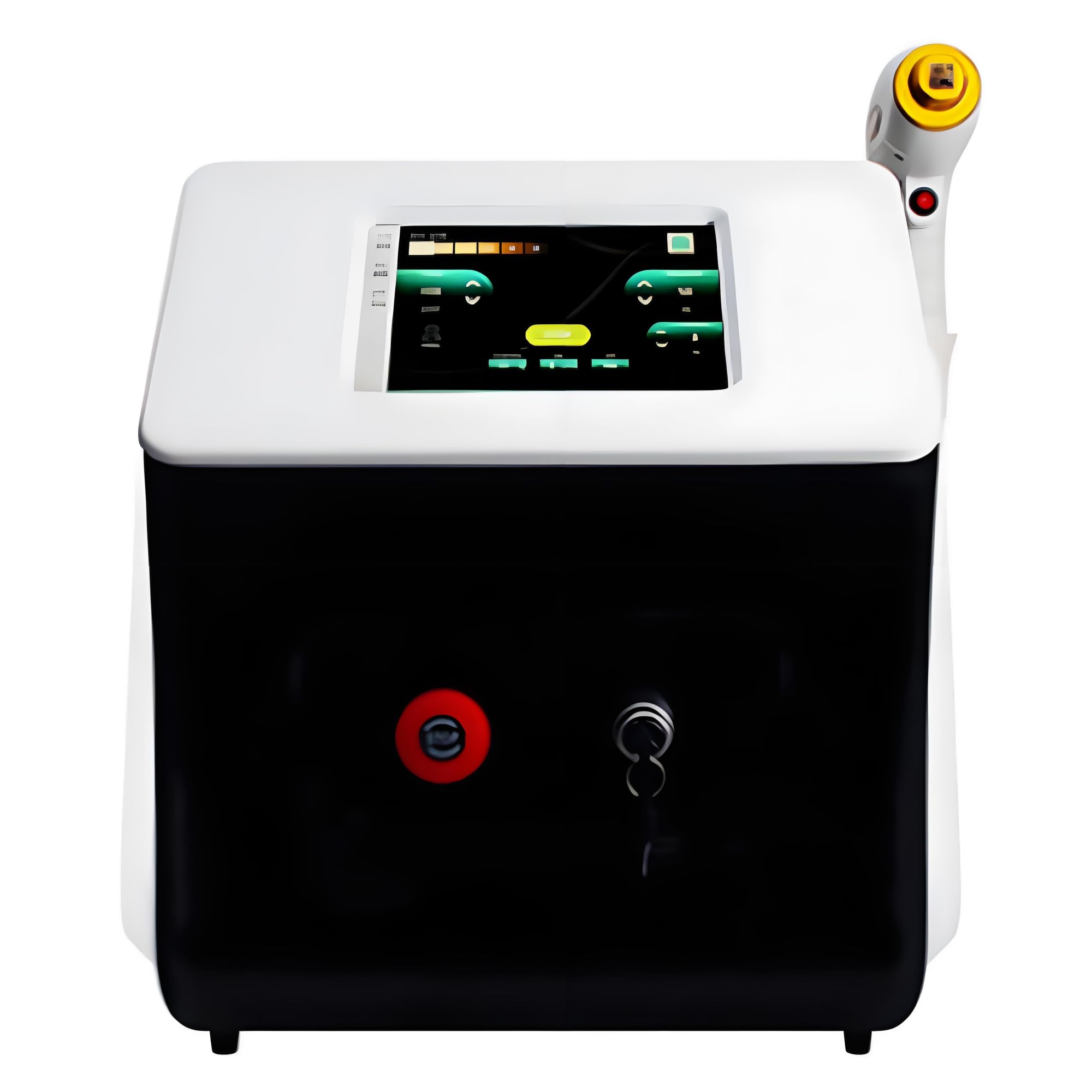 Professional Diode Hair Removal Machine 808nm 755nm 1064nm Unisex Full Body Hair Removal Black Golden