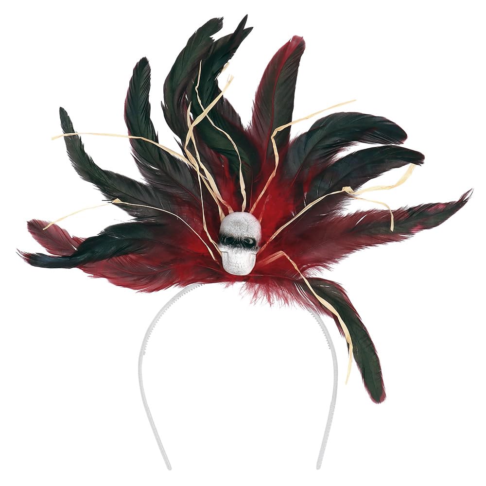 Boland Voodoo Brigitte 72339 Headband for Costumes, Halloween and Carnival, Skull