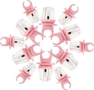 12 botellas vacías de brillo de labios con fo...