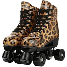Roller Skates, Quad Skates, Inline Skates, Rollerblades, Adults, Kids, Children, Luminous Wheels, Junior, Sports, Roller Shoes, Storage Bag Included, Sports, Outdoor, 9.3 - 10.8 inches 23.5 - 27.5 cm