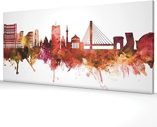 Bucharest Romania Skyline Box Canvas Print -4619