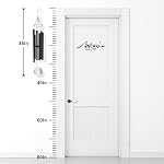 ASTARIN Chimes du vent en plein air Grandes tonalités profondes,36Inch Grandes Chimes de vent Tuned Relaxing Bass apaisant,Mémorial Chimes du vent Sympathie pour maman papa,Noir(une carte gratuite)