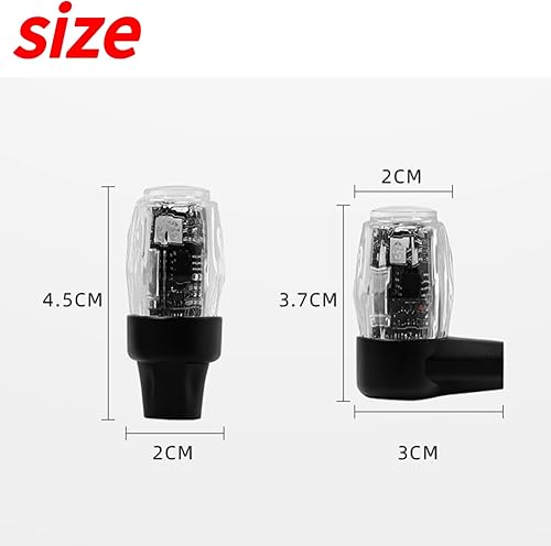 Miniatura 2 de 2 luces de válvula de neumáticos, luces LED coloridas para ruedas, luz de flash impermeable, lámpara de tapa de válvula de neumático para automóvil,