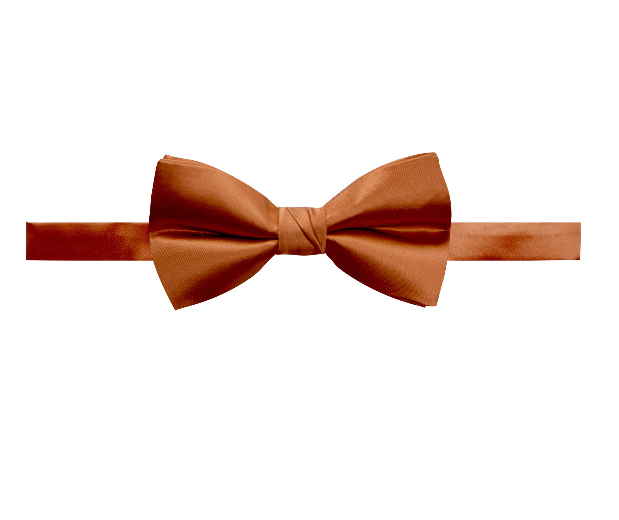 Spring Notion Men's Solid Color Satin Microfiber Bow Tie