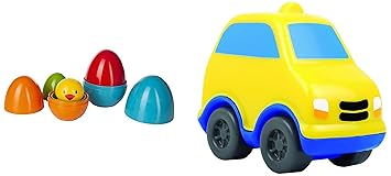 Giggles Infant Funskool Plastic Eggs Nesting Toy with A Chick & Funskool Star Links,Multicolor